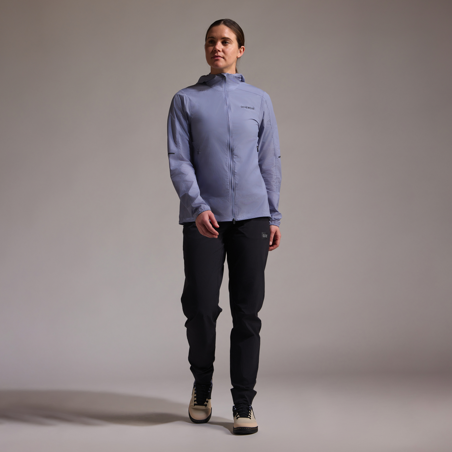 FERNFLOW Veste Coupe-Vent À Capuche Femme