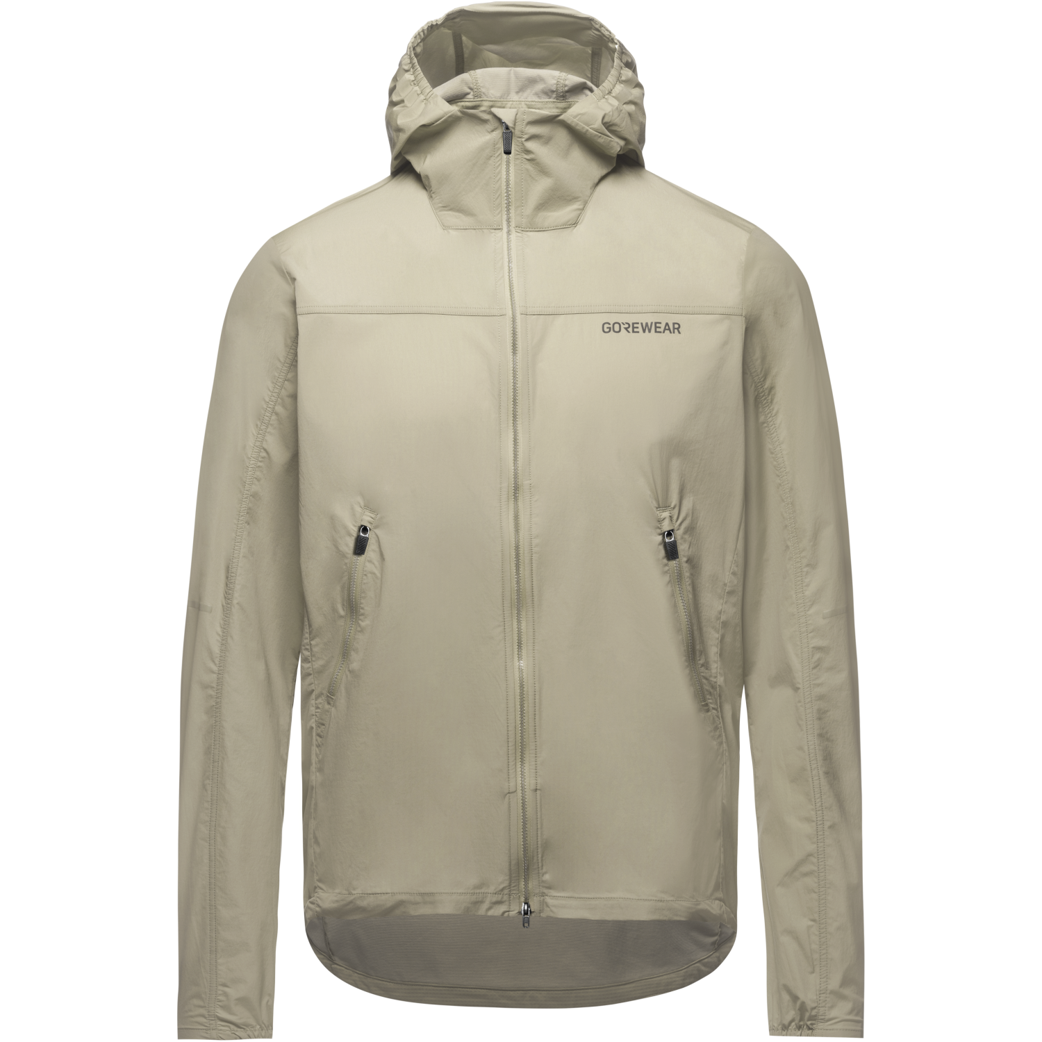 An image of the FERNFLOW Hooded Windbreaker Mens being displayed without a product model wearing the product.