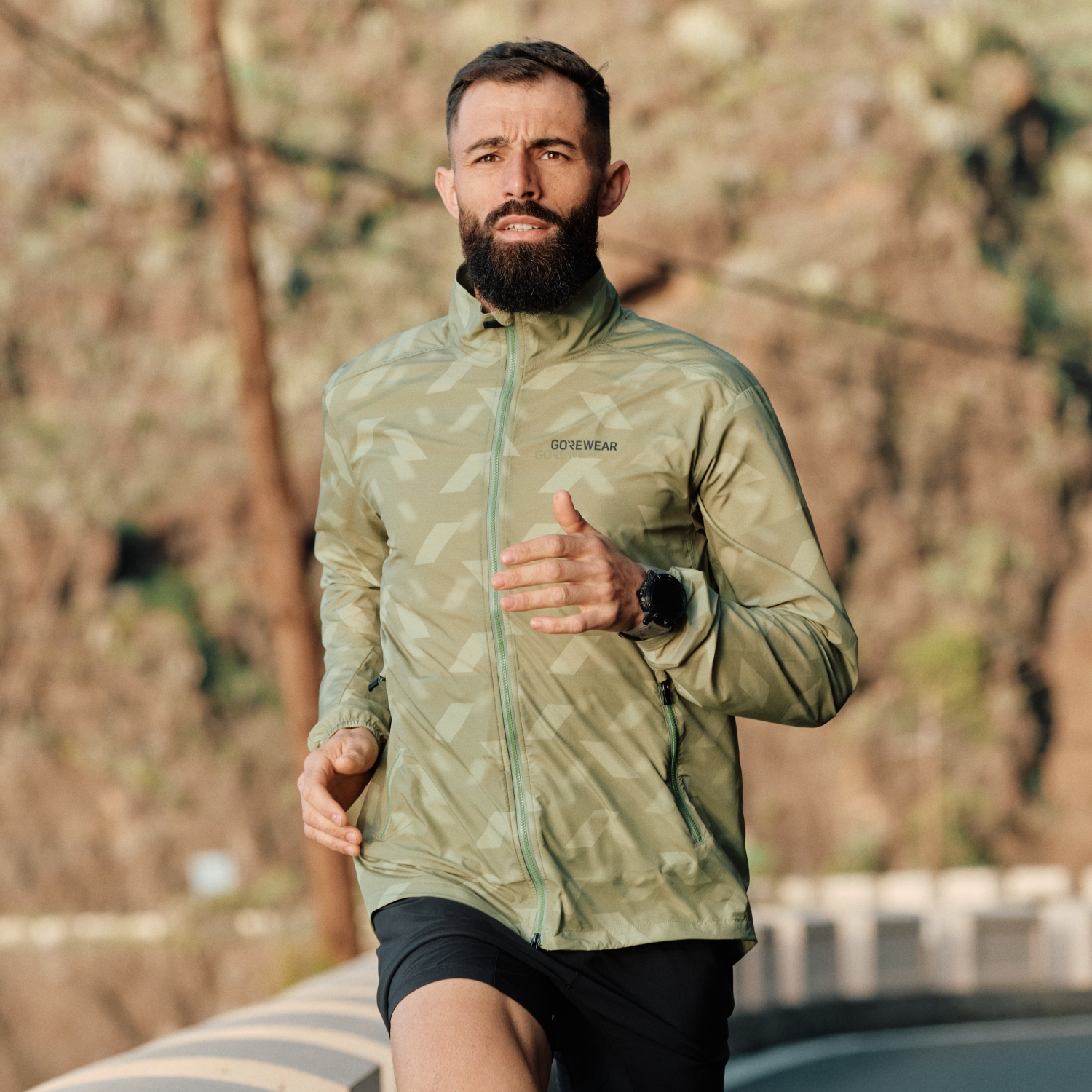 CONCURVE 3D Graphic Windbreaker Herren