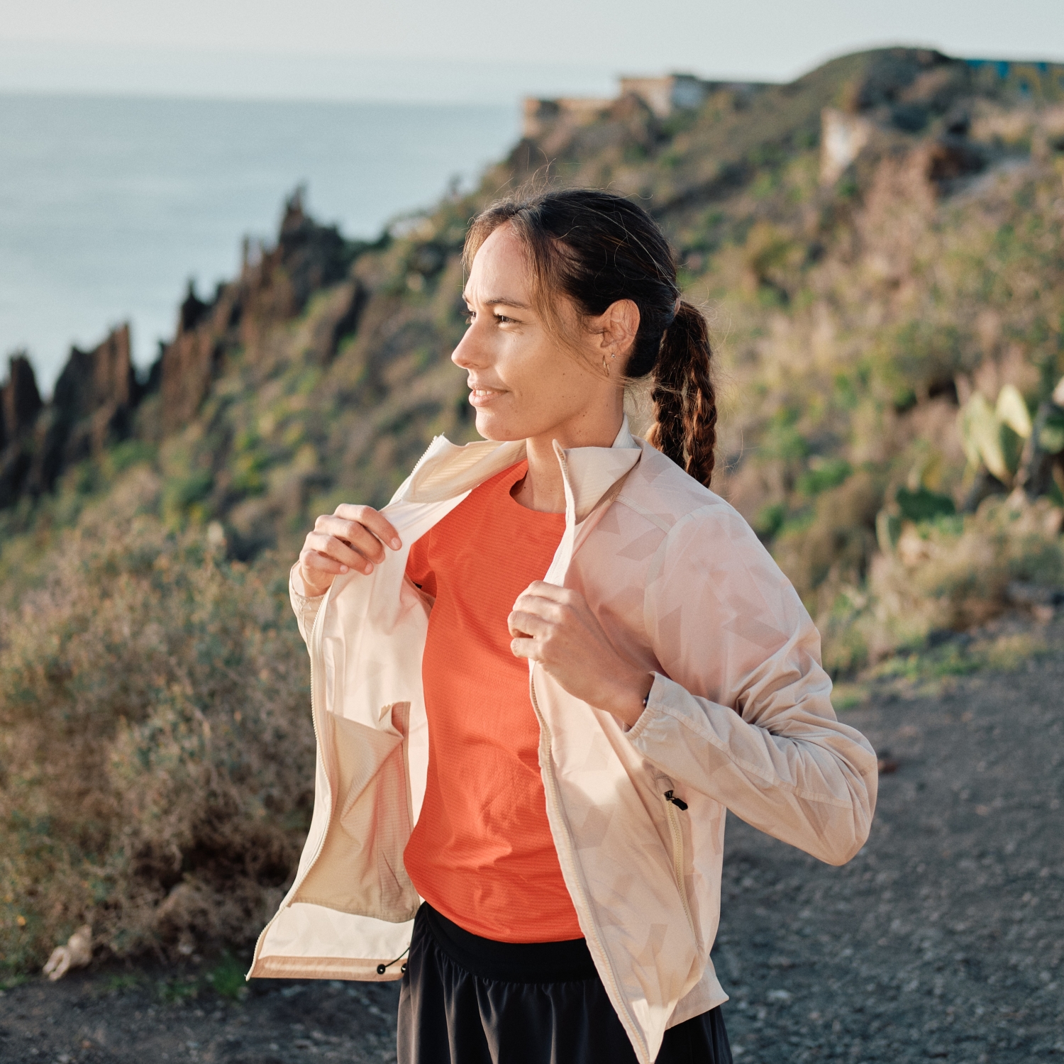 CONCURVE 3D Graphic Windbreaker Damen