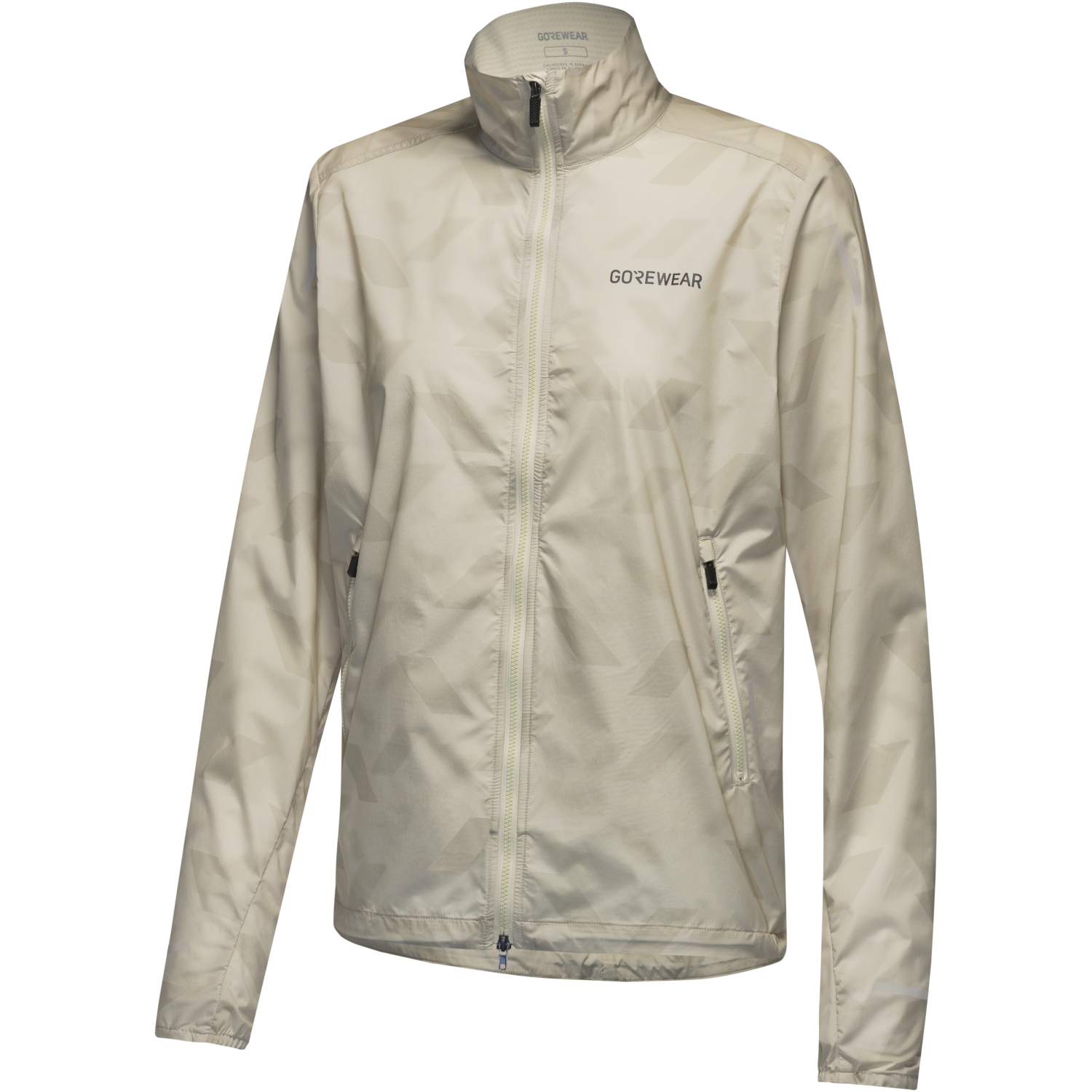 An image of the CONCURVE 3D Graphic Windbreaker Womens being displayed without a product model wearing the product.