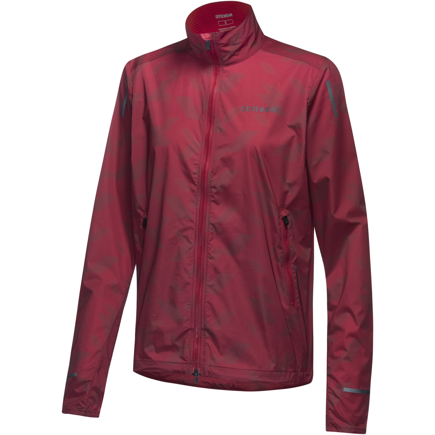 An image of the CONCURVE 3D Graphic Windbreaker Womens being displayed without a product model wearing the product.