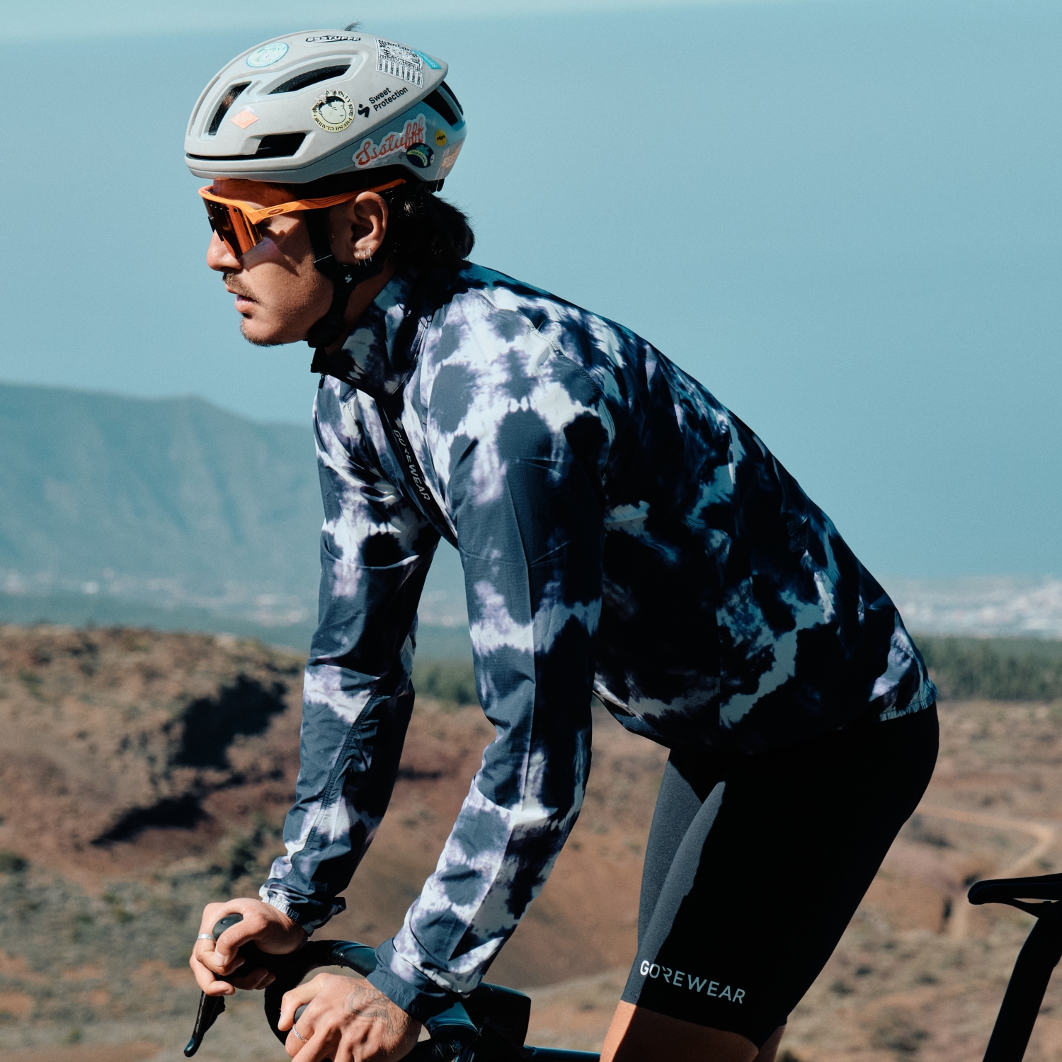 SPINSHIFT Shibori Veste Coupe-Vent Homme