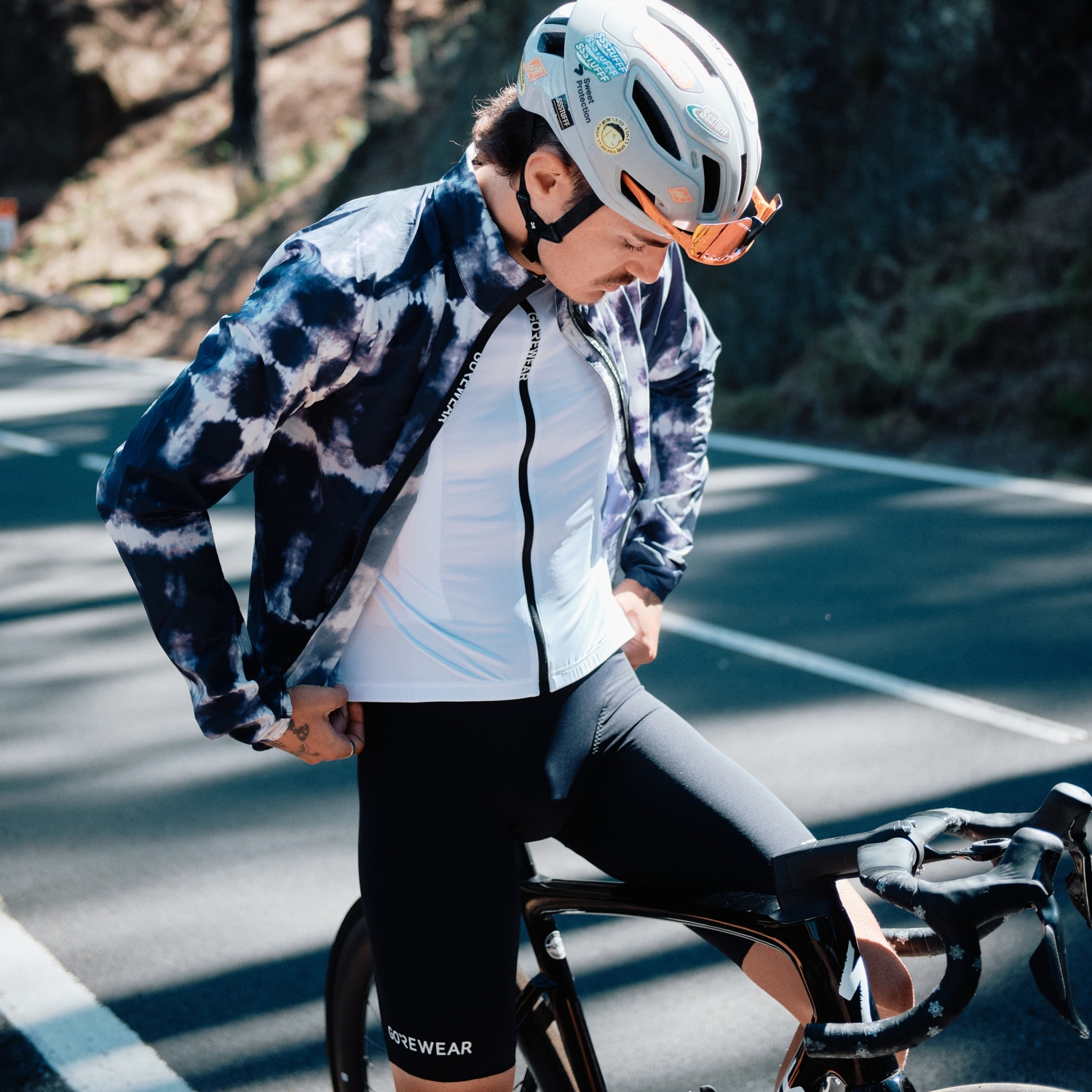 SPINSHIFT Shibori Veste Coupe-Vent Homme