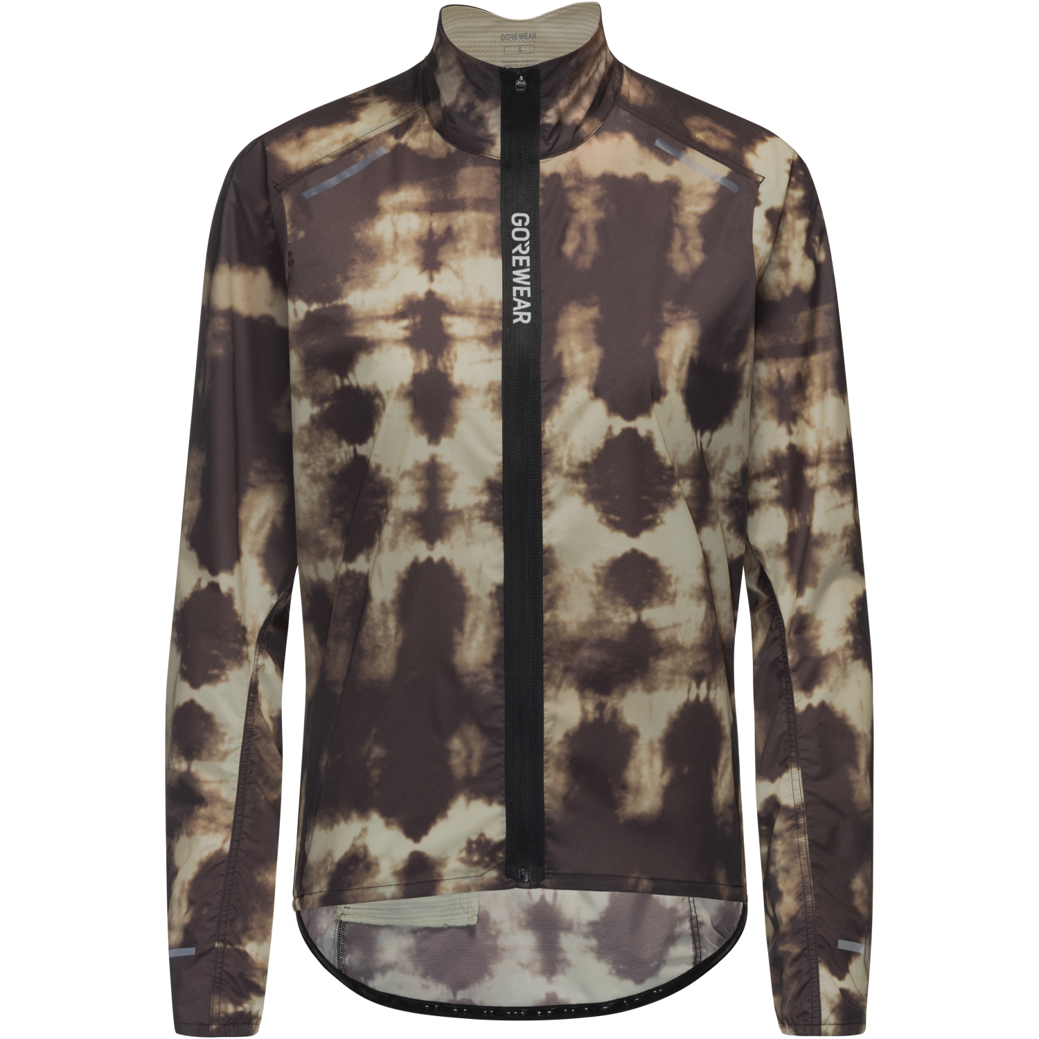 An image of the SPINSHIFT Shibori Windbreaker Womens being displayed without a product model wearing the product.