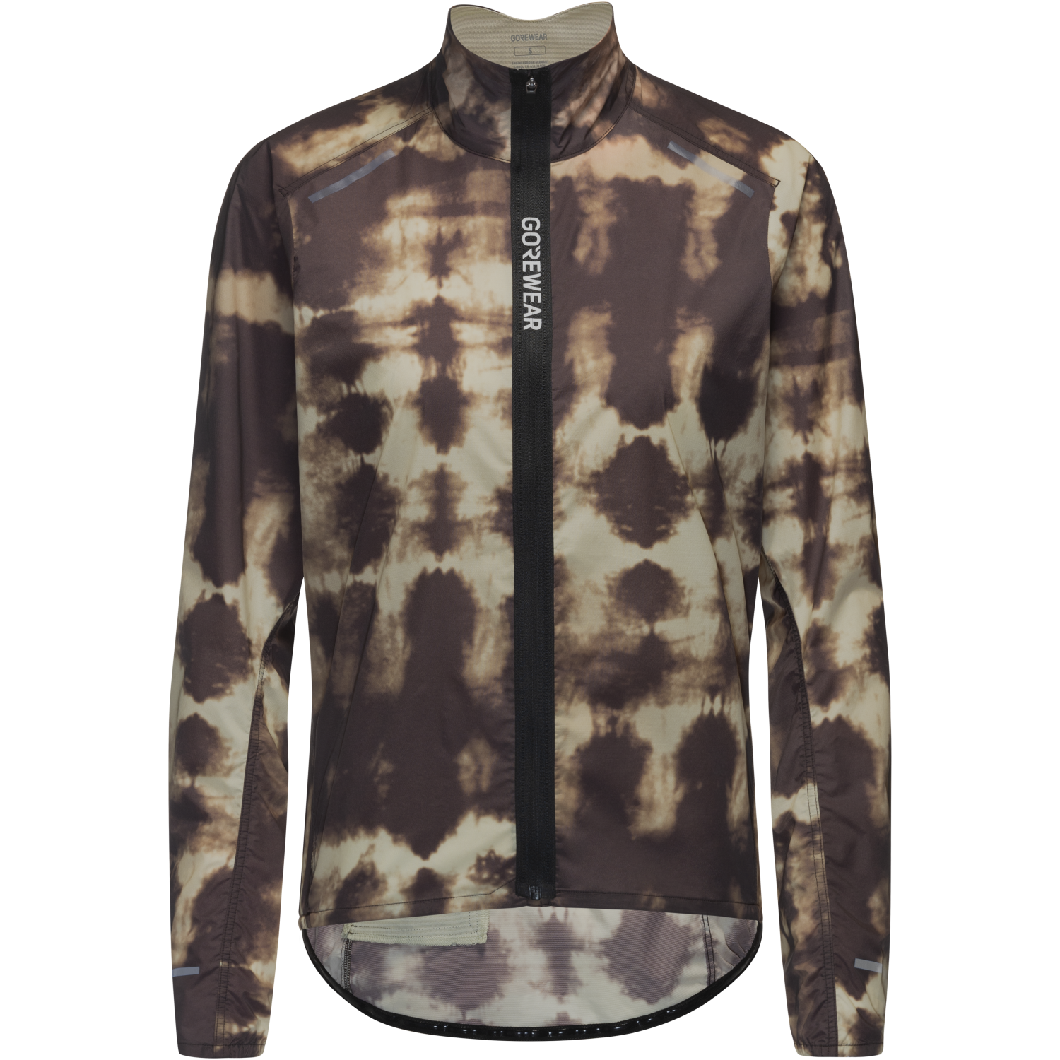 An image of the SPINSHIFT Shibori Windbreaker Womens being displayed without a product model wearing the product.