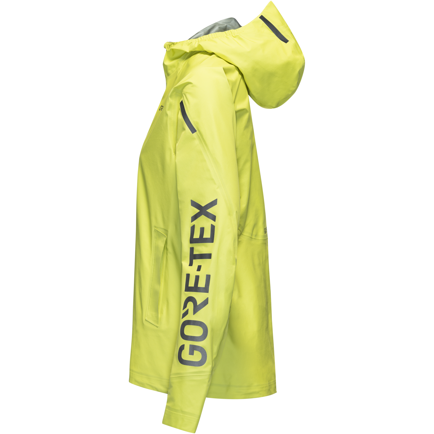 Gezeigt wird ein Bild des Artikels der Kategorie „CONCURVE LE4 GORE-TEX Jacke Damen mit Logo am Ärmel“, ohne dass ein Model das Produkt trägt.