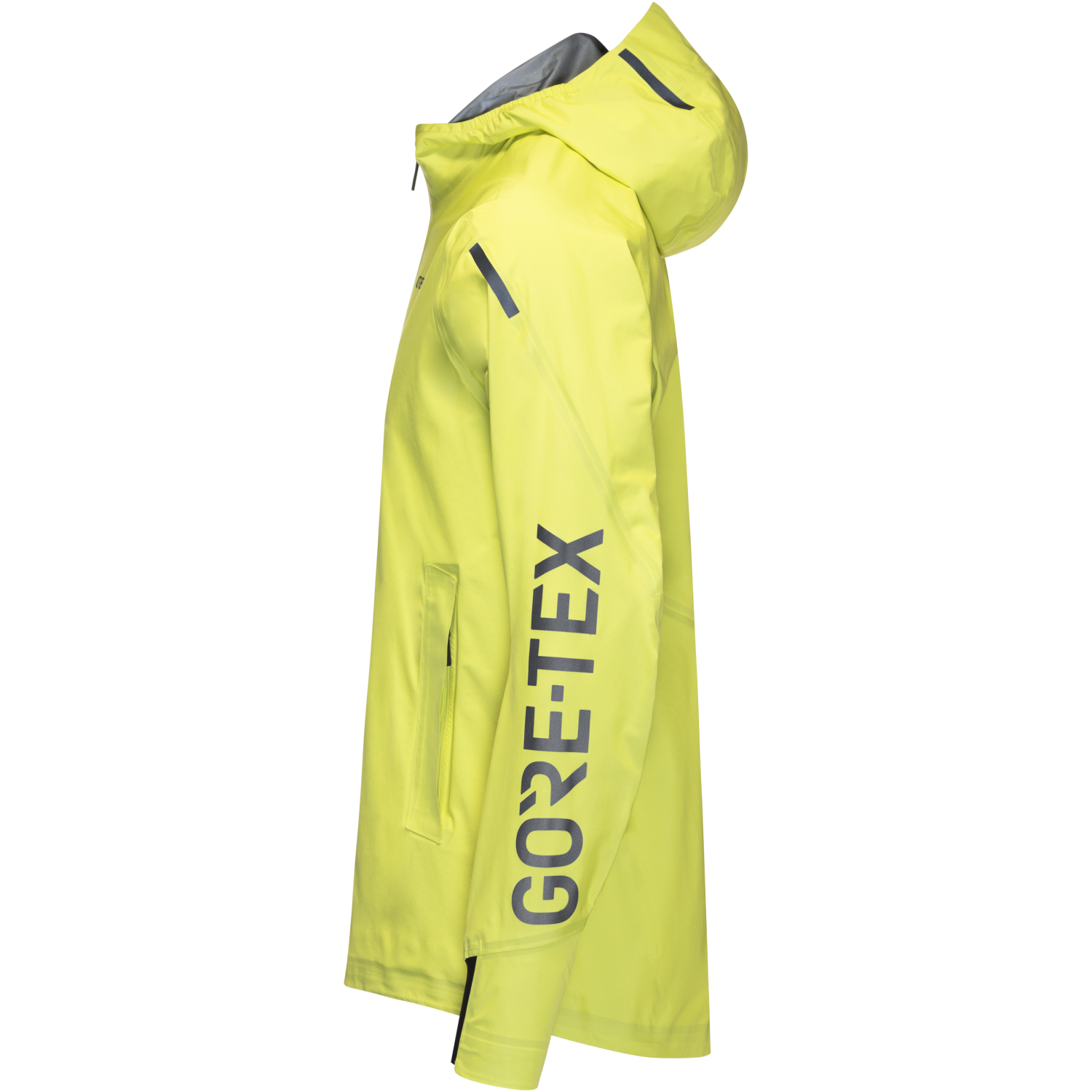 Gezeigt wird ein Bild des Artikels der Kategorie „CONCURVE LE4 GORE-TEX Jacke Herren mit Logo am Ärmel“, ohne dass ein Model das Produkt trägt.