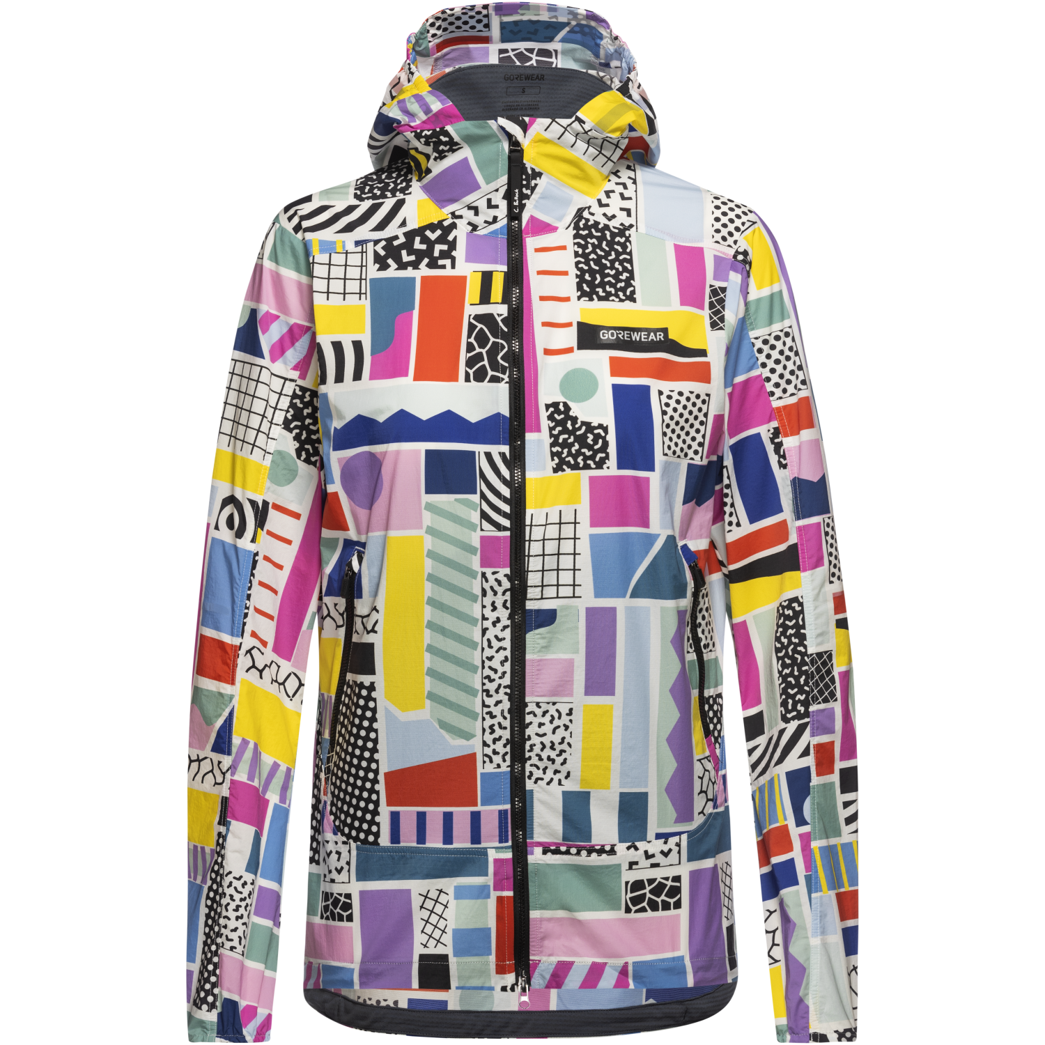 An image of the FERNFLOW x Dr. Bullock Hooded Windbreaker Womens being displayed without a product model wearing the product.