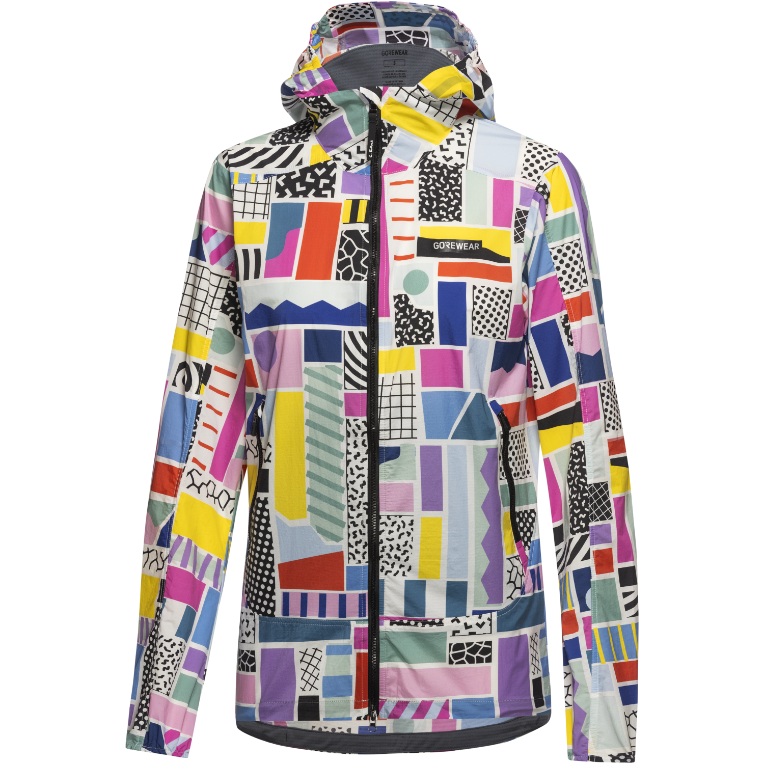An image of the FERNFLOW x Dr. Bullock Hooded Windbreaker Womens being displayed without a product model wearing the product.