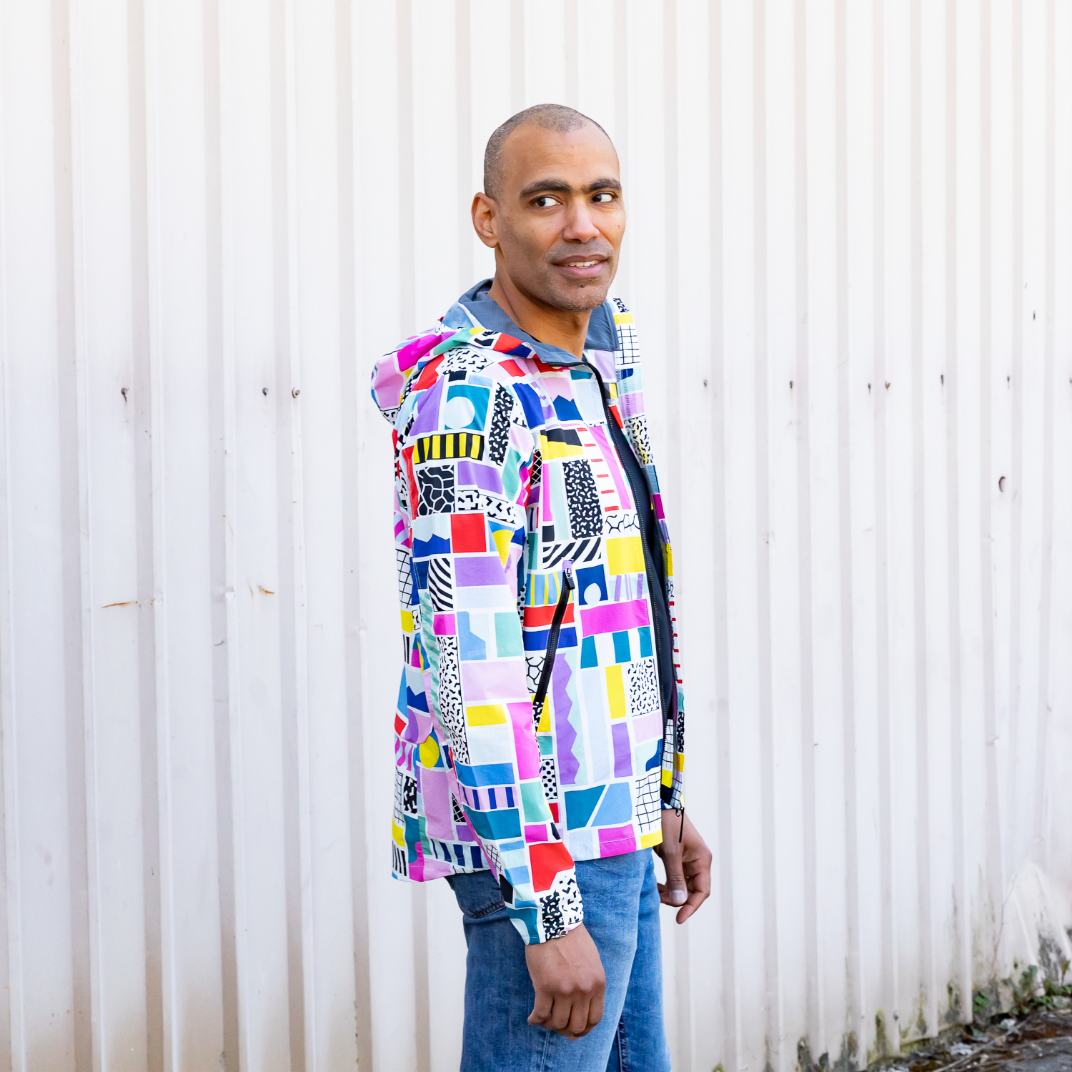 FERNFLOW Veste Coupe-Vent À Capuche Homme x Dr. Bullock Collab
