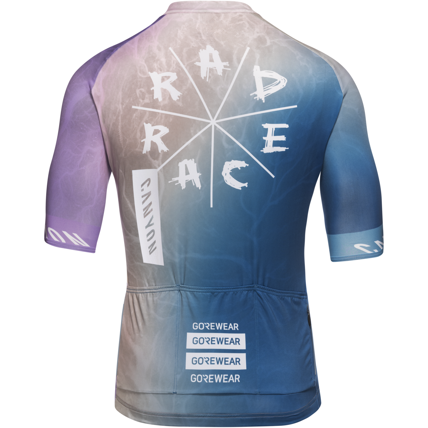 An image of the GOREWEAR x RAD RACE 2025 Jersey Mens being displayed without a product model wearing the product.