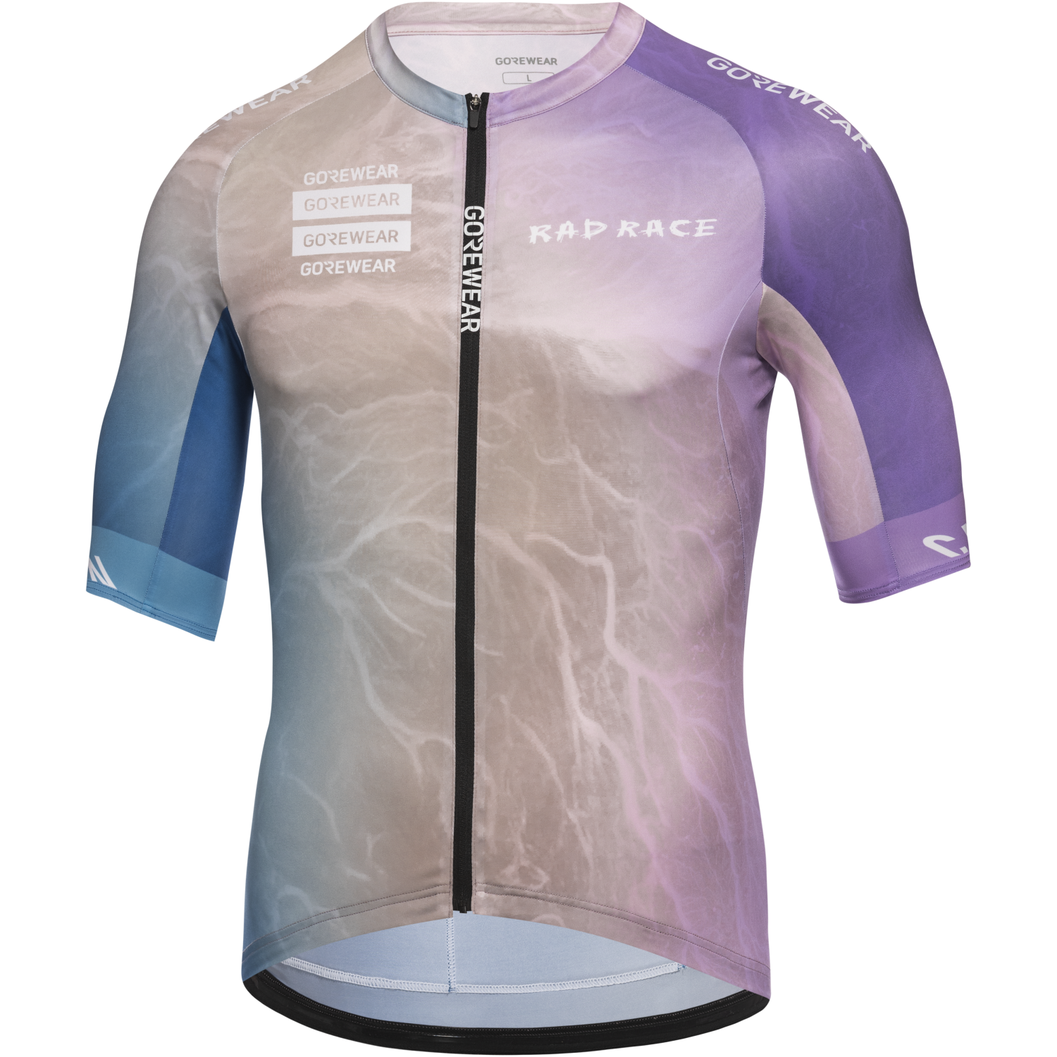An image of the GOREWEAR x RAD RACE 2025 Jersey Mens being displayed without a product model wearing the product.
