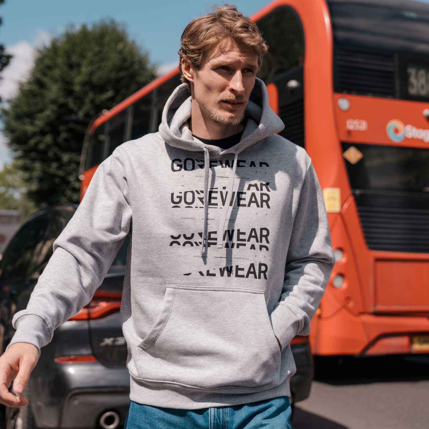 Sweat à capuche avec logo Fracture | GOREWEAR FRANCE, image size:1500x1500