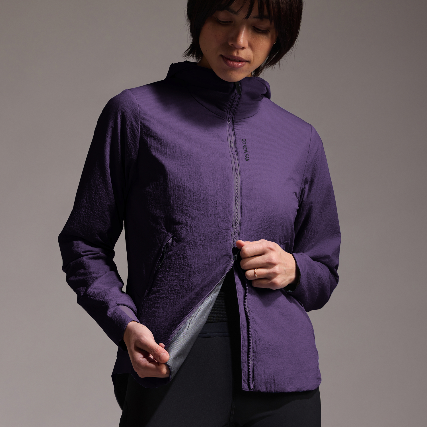 CONCURVE WINDSTOPPER® isolierte Kapuzenjacke Damen