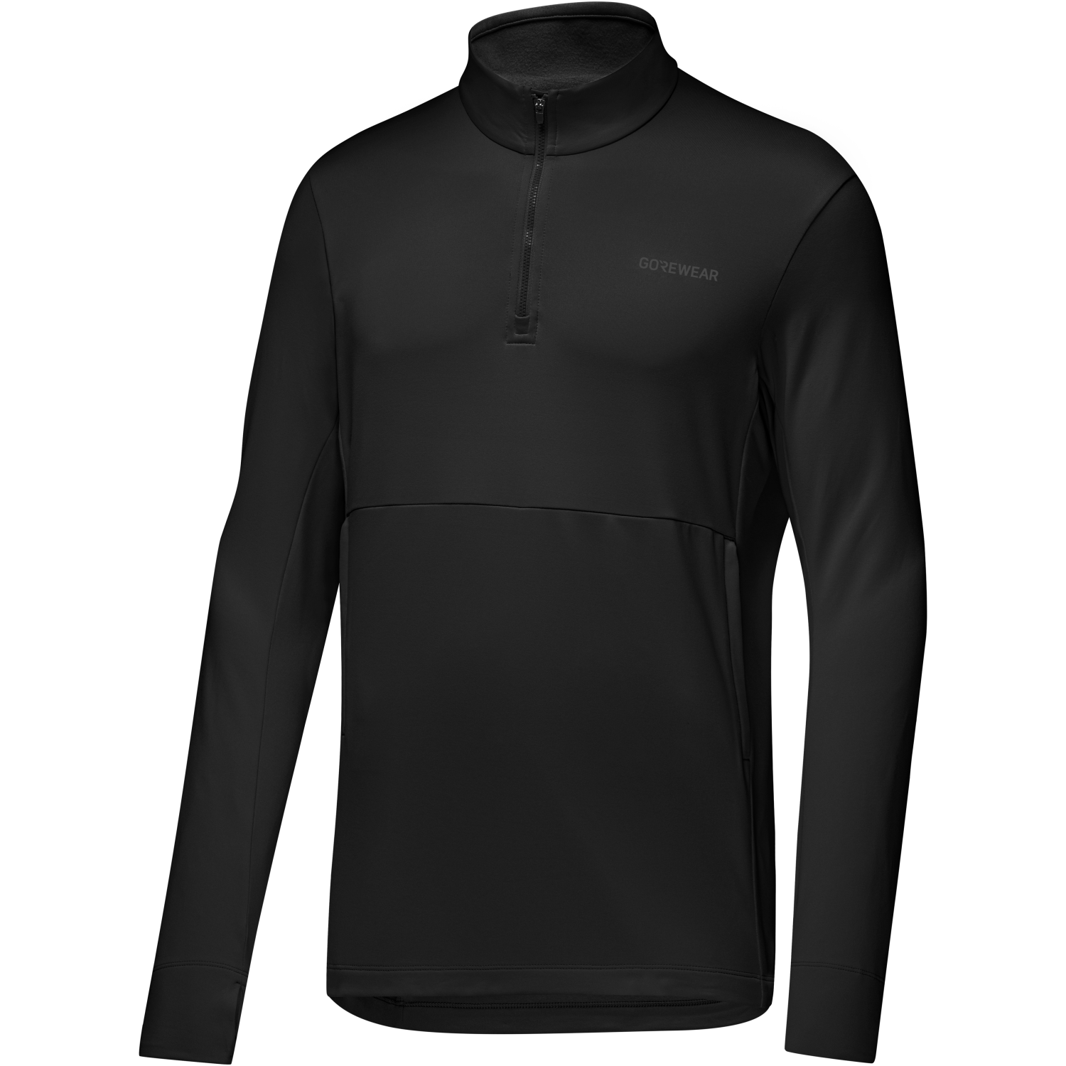 Un'immagine del prodotto Training Strato termico intermedio con cerniera a 1/4 uomo esposto senza che il modello lo indossi.