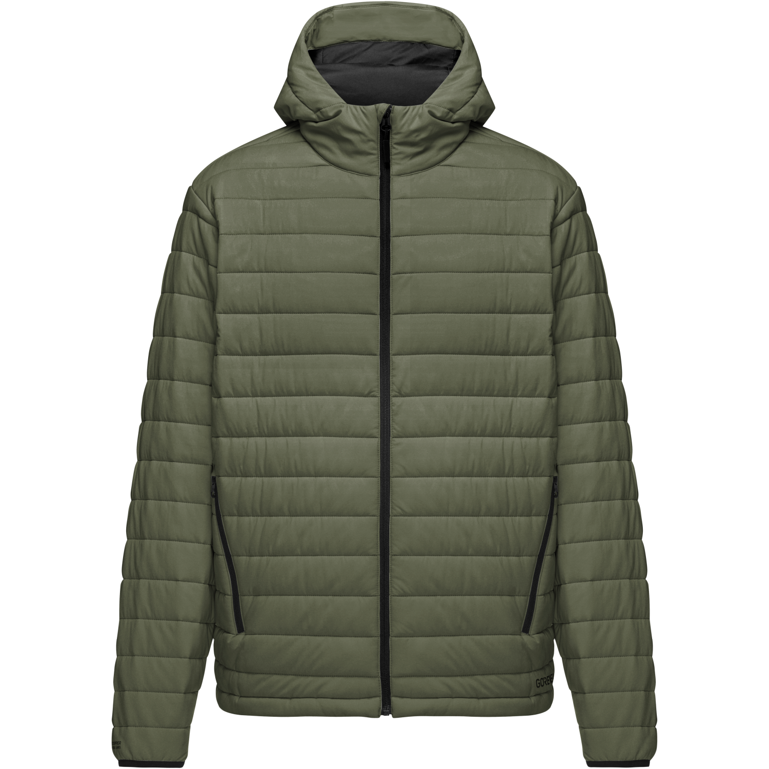 An image of the Hybrid WINDSTOPPER® Lightweight Puffy Jacket Mens being displayed without a product model wearing the product.