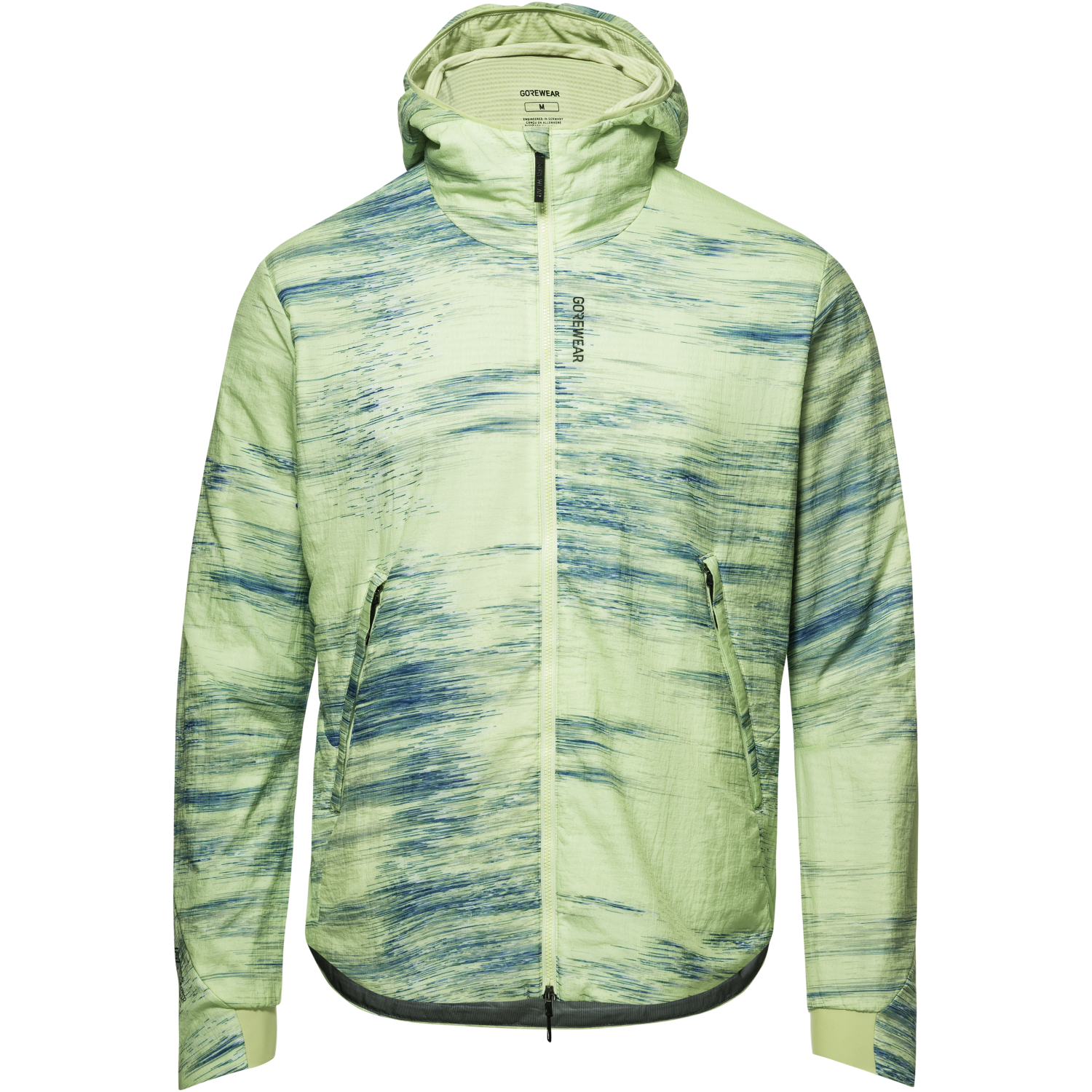 An image of the CONCURVE WINDSTOPPER® Insulated Hooded Graphic Jacket Mens being displayed without a product model wearing the product.