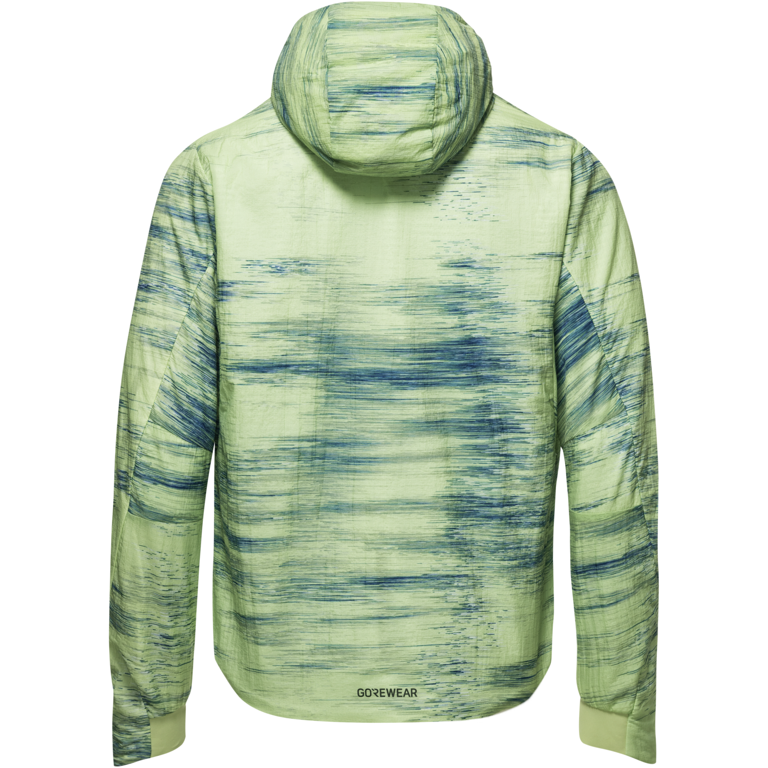 An image of the CONCURVE WINDSTOPPER® Insulated Hooded Graphic Jacket Mens being displayed without a product model wearing the product.