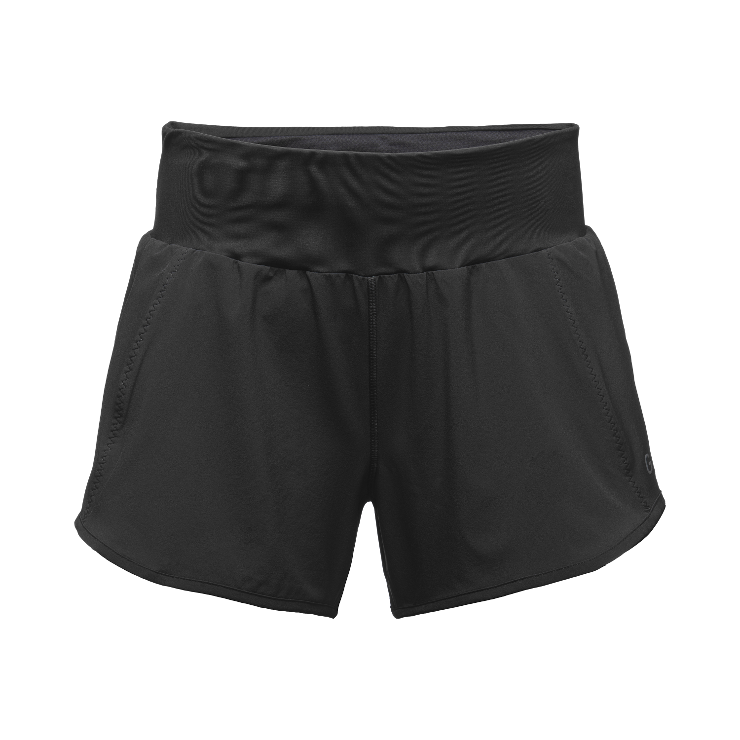 An image of the R5 Women Light Shorts being displayed without a product model wearing the product.