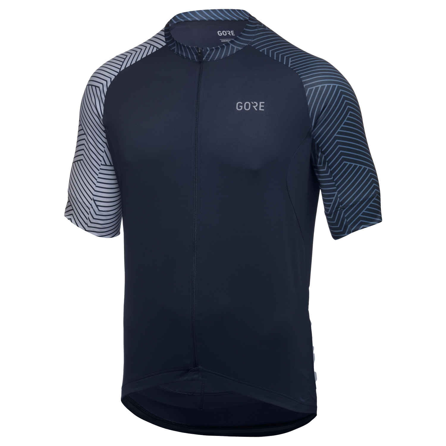 An image of the C5 Jersey being displayed without a product model wearing the product.