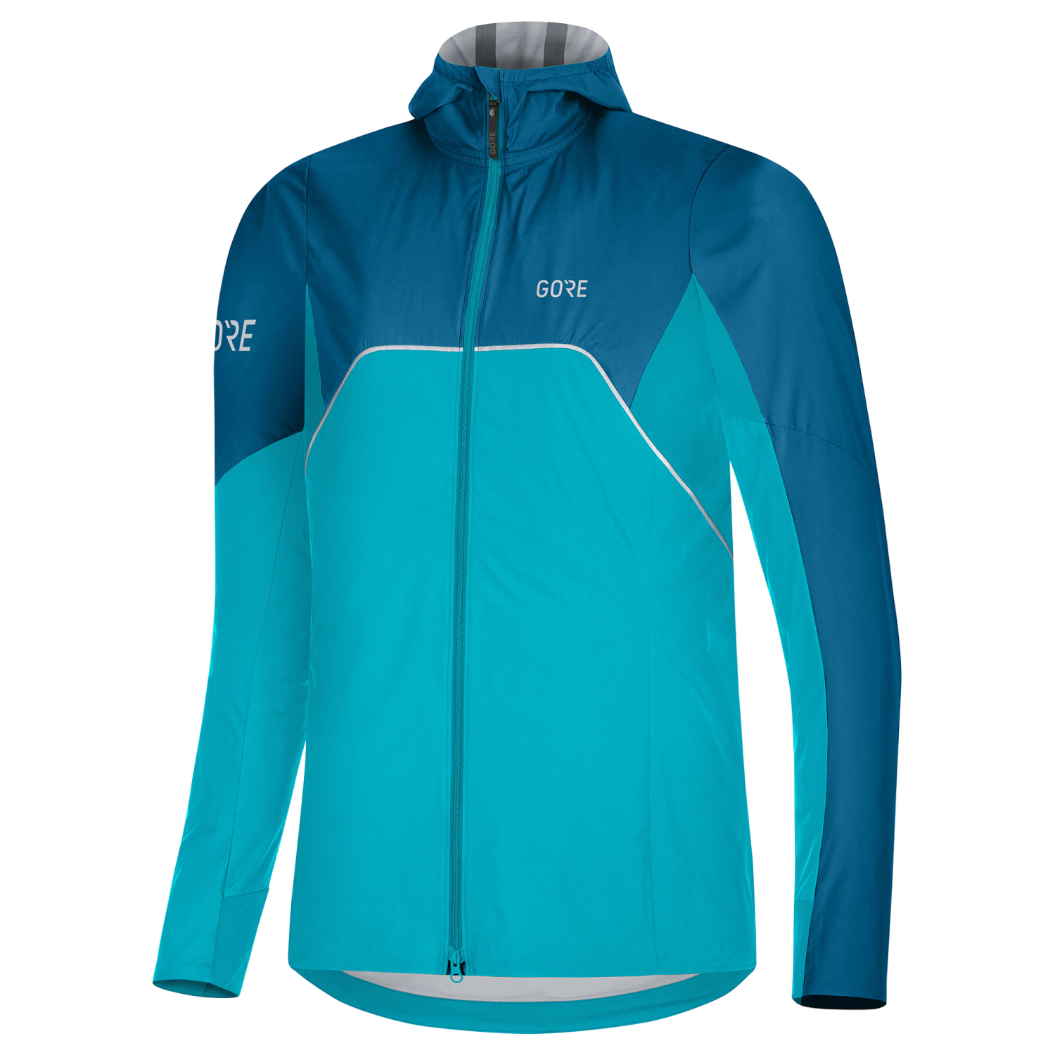 An image of the R7 WINDSTOPPER® Hooded Jacket Womens being displayed without a product model wearing the product.