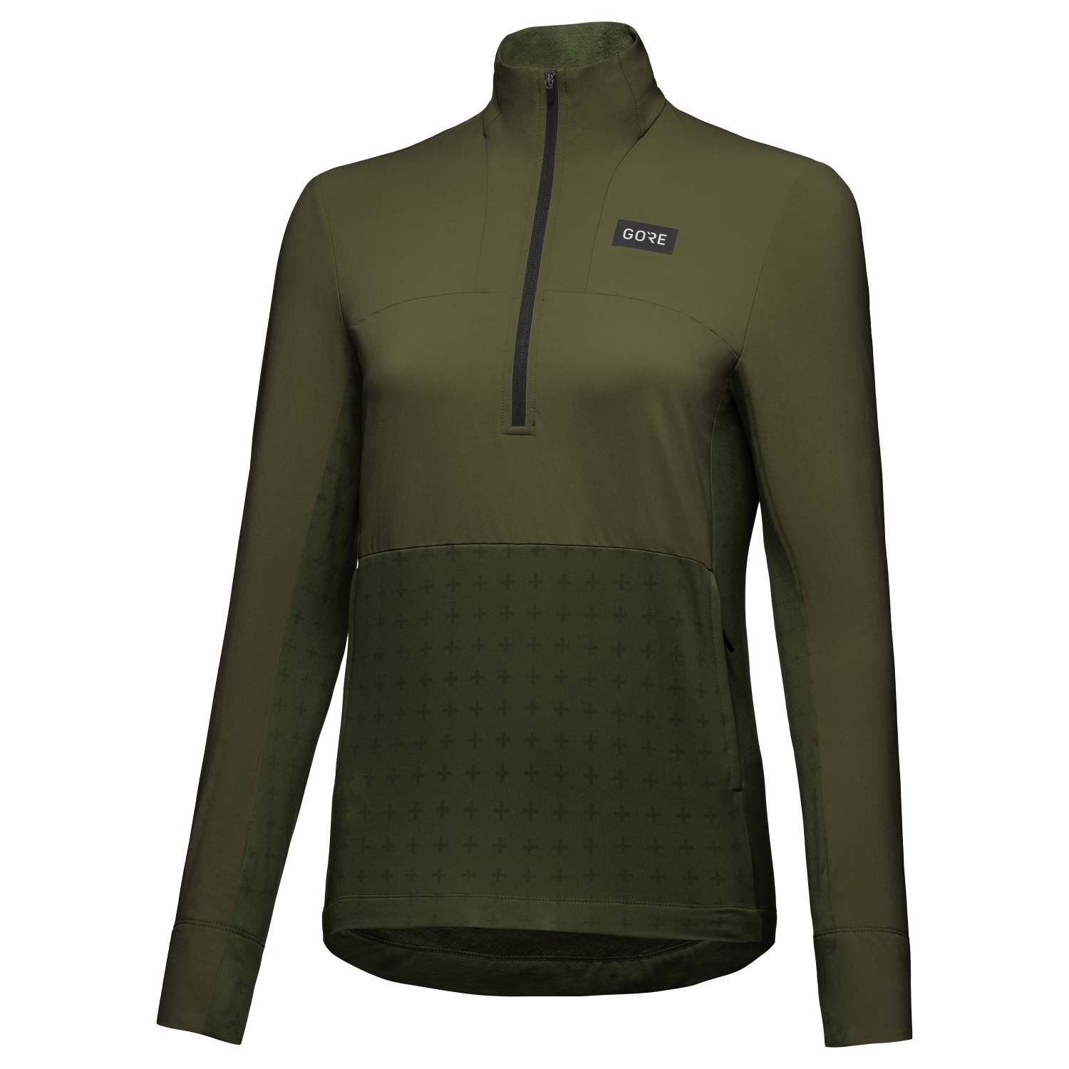 An image of the TrailKPR Hybrid 1/2-Zip Womens being displayed without a product model wearing the product.