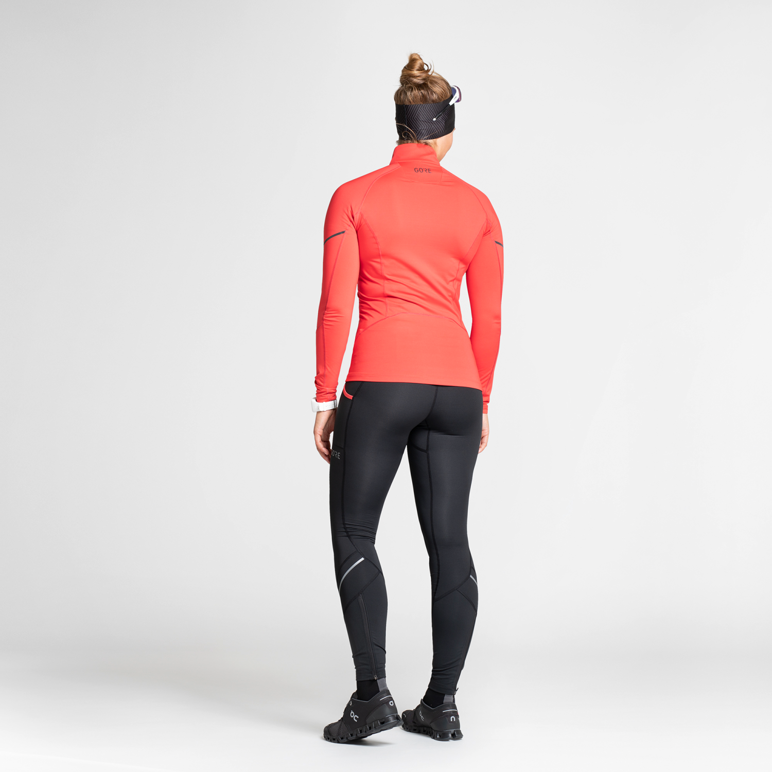 M Femme Mid Zip Maillot manches longues