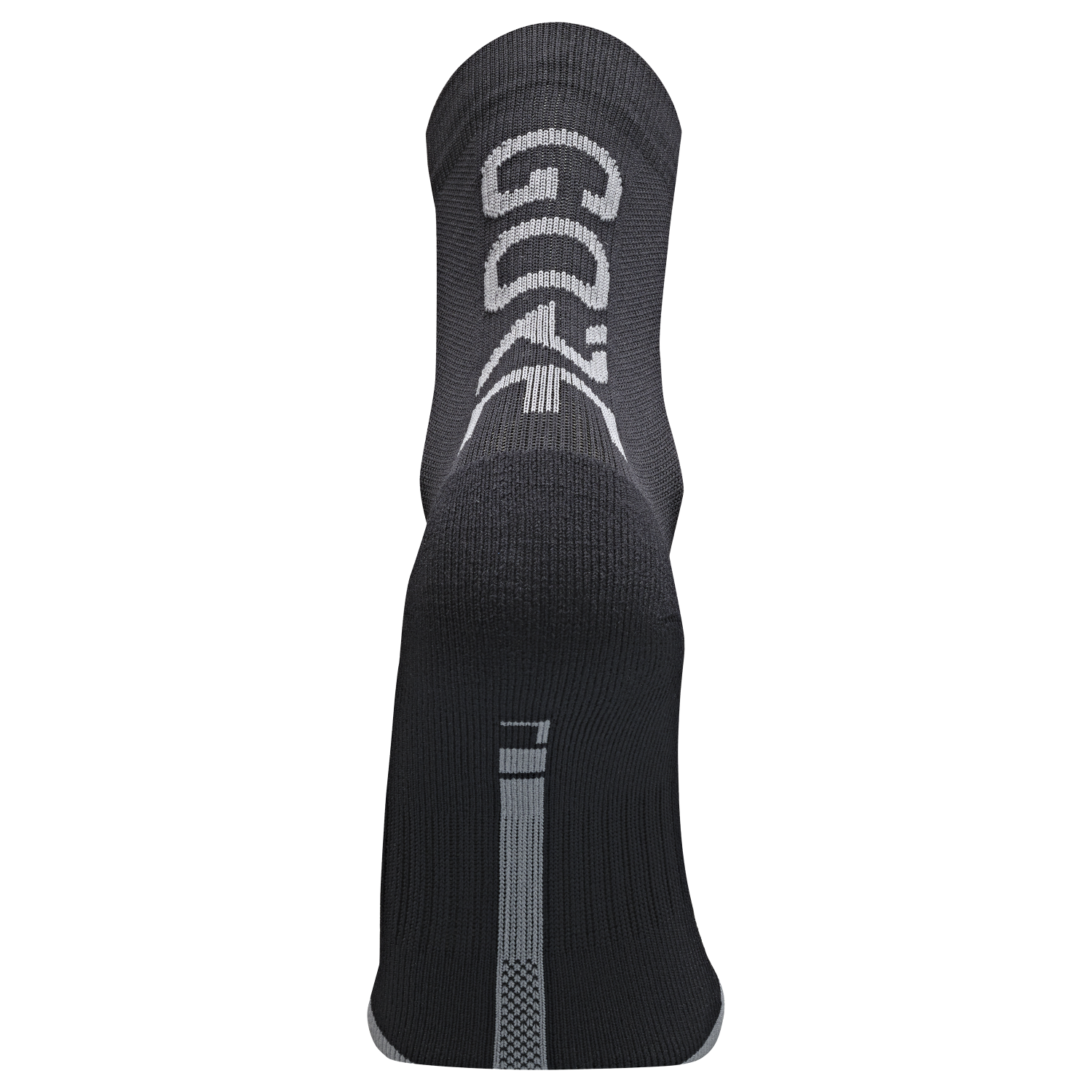 An image of the M Mid Brand Socks being displayed without a product model wearing the product.