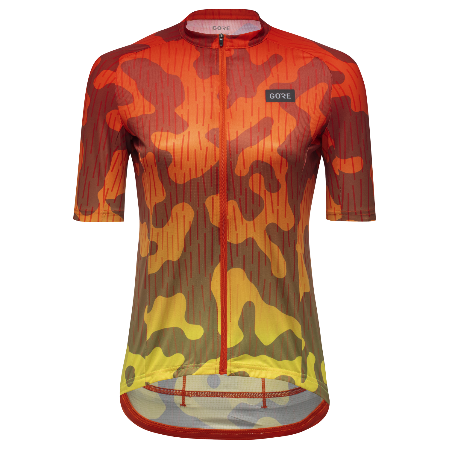 Gezeigt wird ein Bild des Artikels der Kategorie „Rain Camo Trikot Damen“, ohne dass ein Model das Produkt trägt.