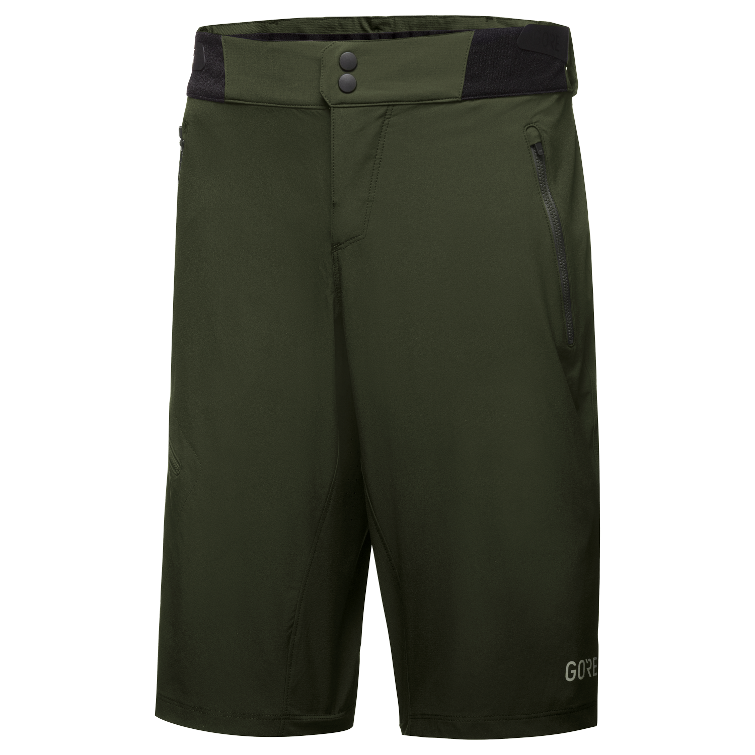 An image of the C5 Shorts being displayed without a product model wearing the product.