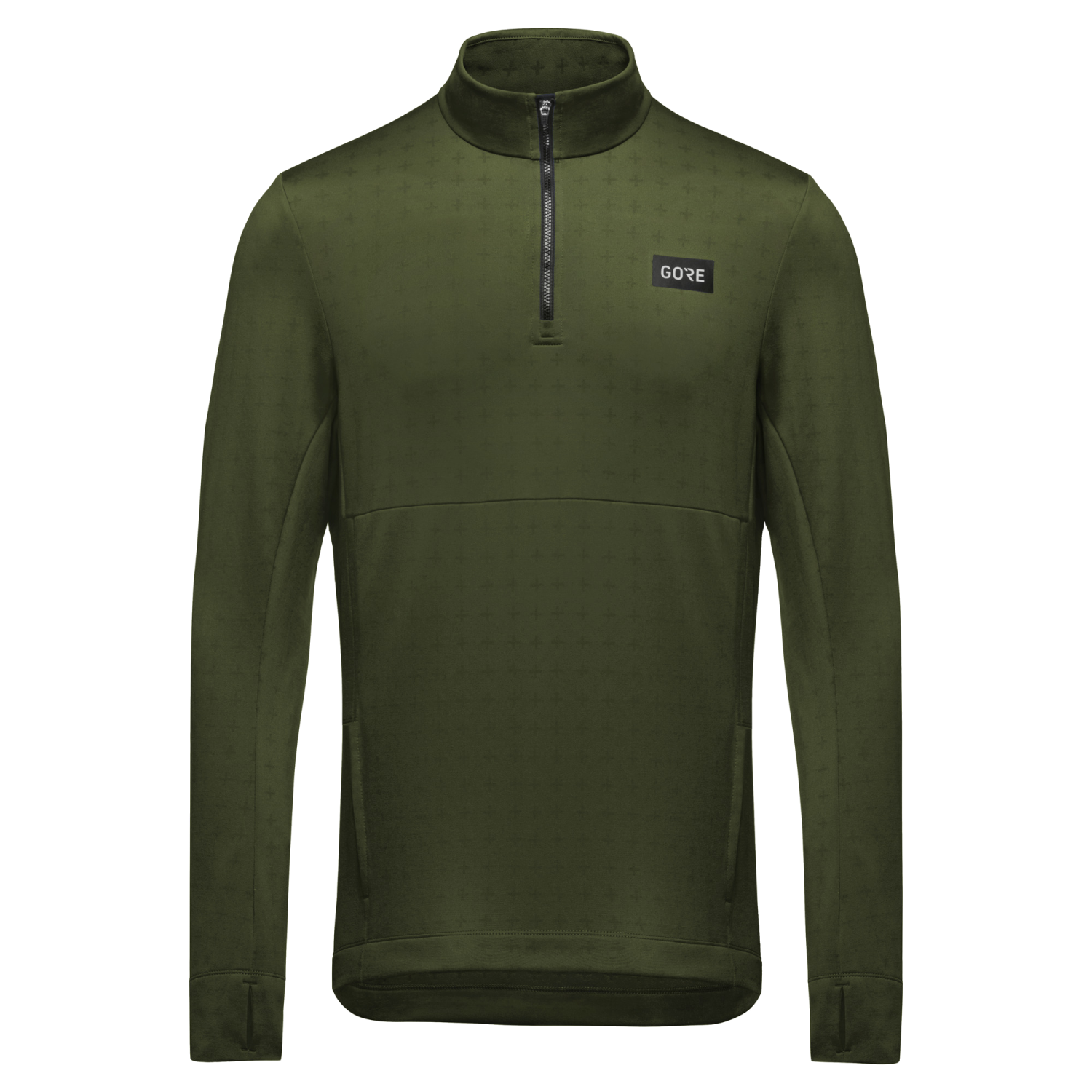 Un'immagine del prodotto Mid-Layer Thermo Casual 1/4-Zip da uomo esposto senza che il modello lo indossi.