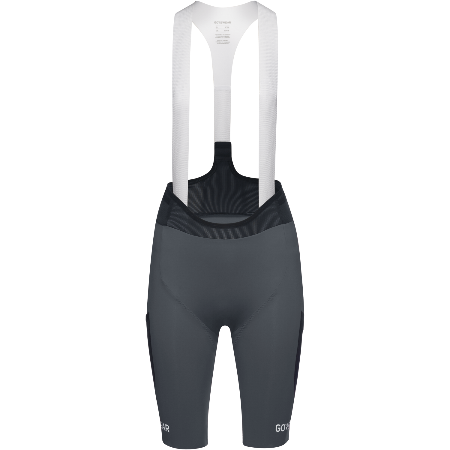 An image of the SPINSHIFT Cargo Bib Shorts Womens being displayed without a product model wearing the product.