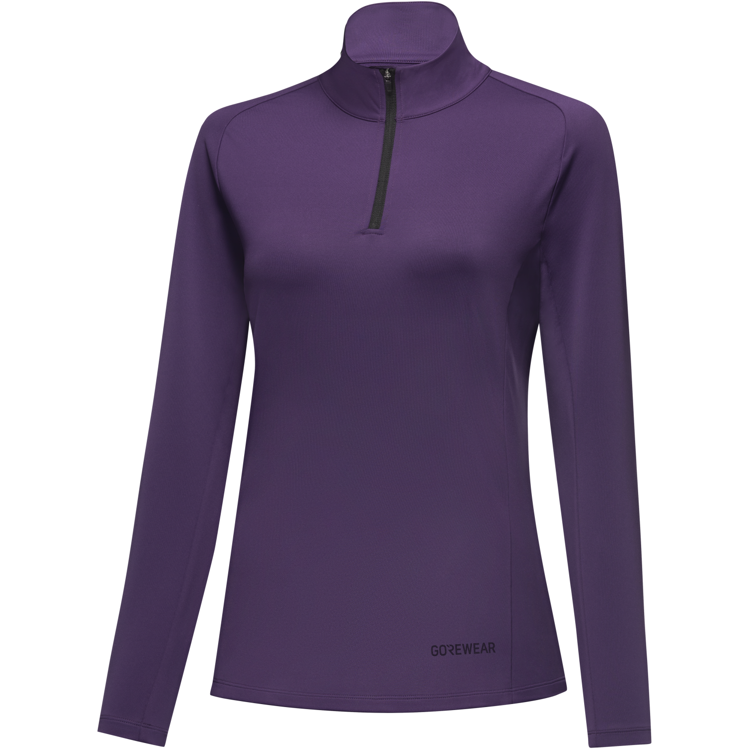 Un'immagine del prodotto Midlayer Everyday con Zip a 1/4 Donna esposto senza che il modello lo indossi.