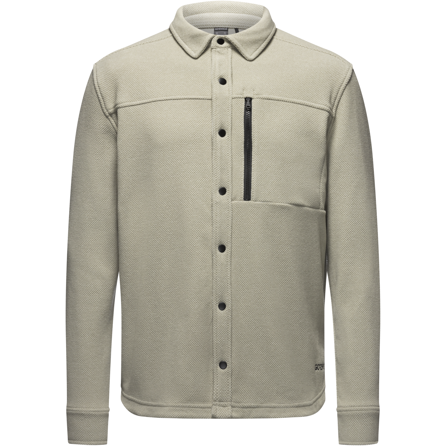 An image of the Hybrid Fleece Flannel Shirt Mens being displayed without a product model wearing the product.