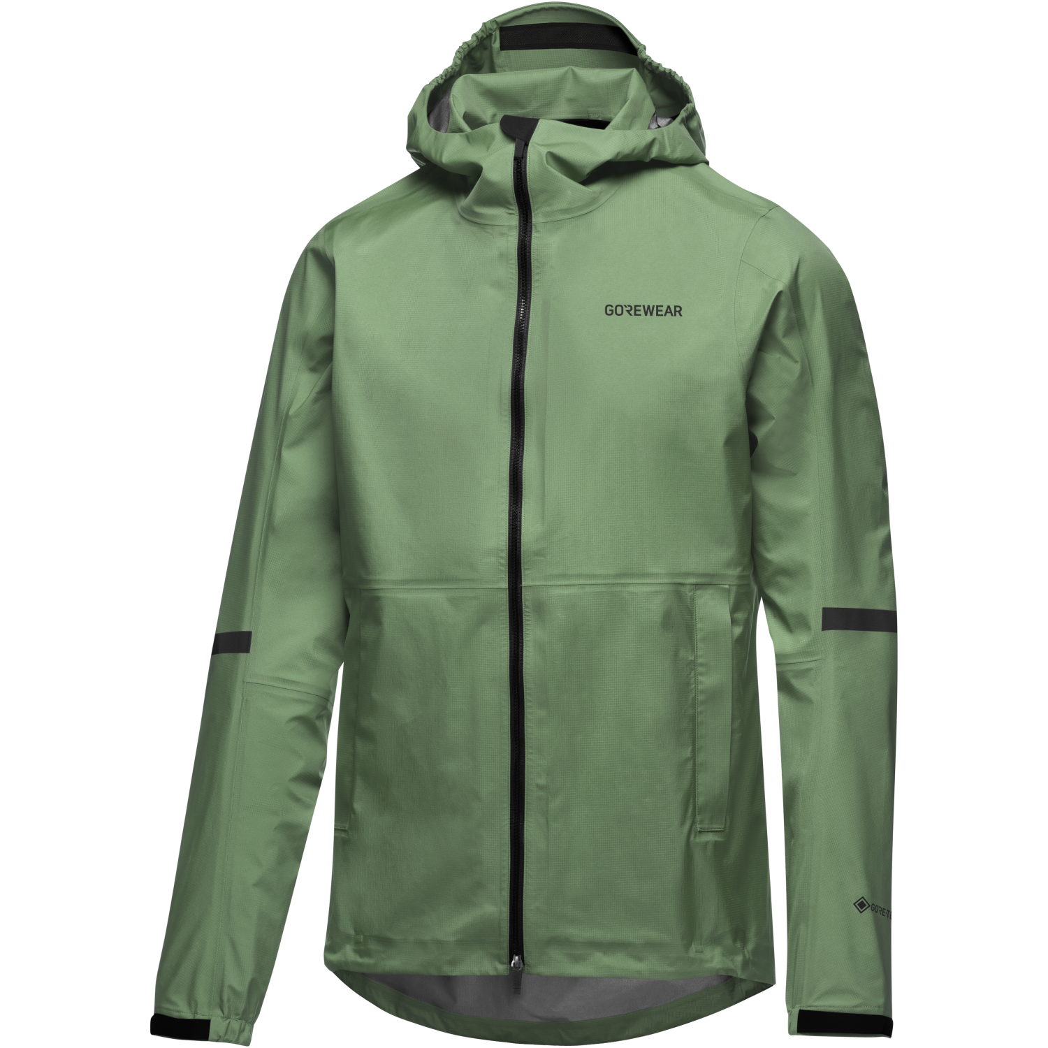 An image of the LUPRA 2.0 GORE-TEX Hooded Jacket Mens being displayed without a product model wearing the product.