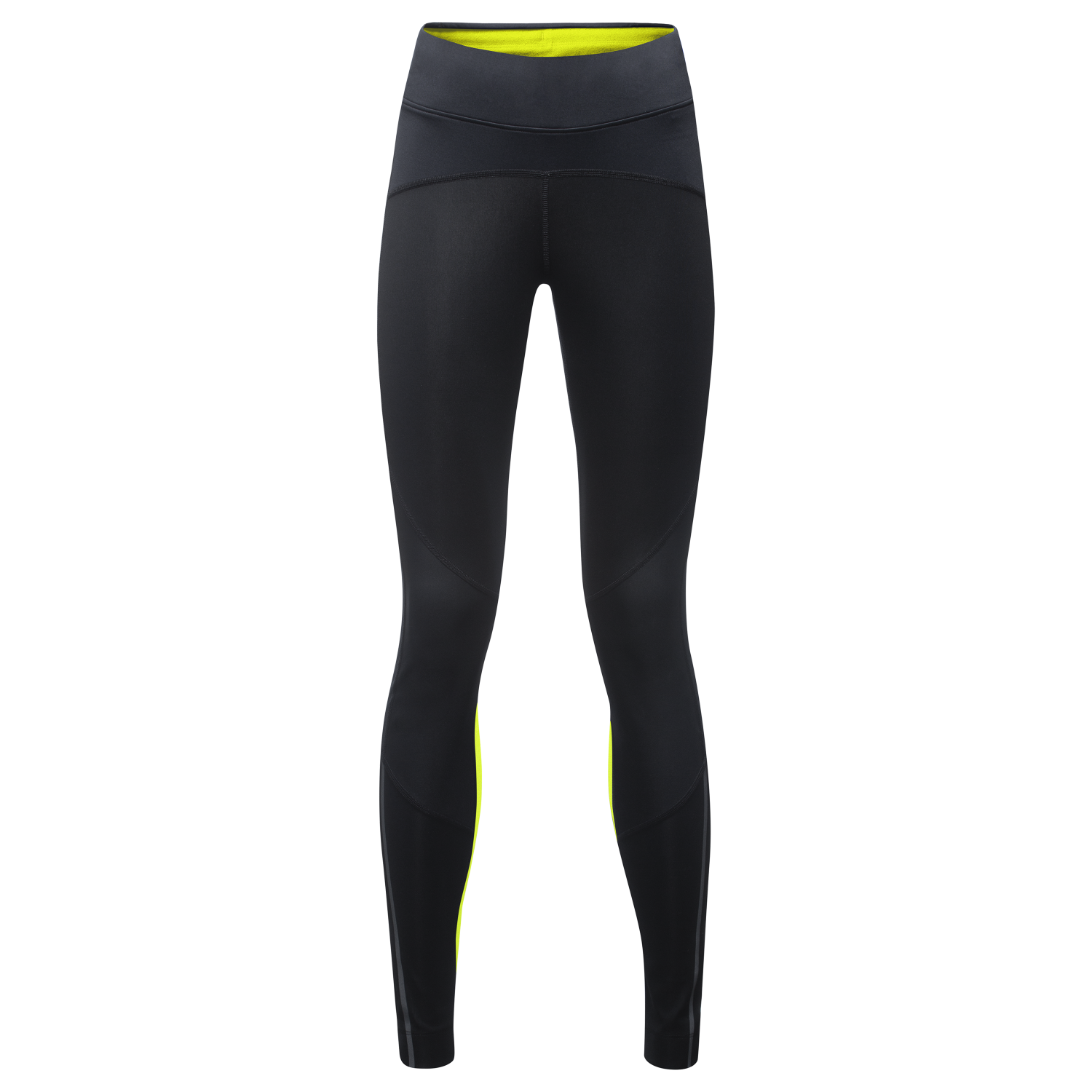 Gore Wear R3 Thermo Tights Laufhose Lang Black/neon Produktbild-Vorschau 3