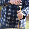 Palm Style Brass Inoculator requires two hand operation to inject sawdust spawn into logs for mushroom growing. Palm Style Brass Inoculator requires two hand operation to inject sawdust spawn into logs for mushroom growing.