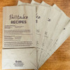 Preprinted brown bags including recipes and a place to imprint your own information. Great for sharing or market use.