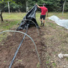 setting up a morel mushroom hoop structure