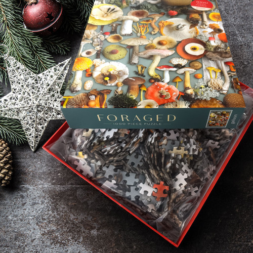 1,000 count puzzle that will challenge you but reward you with a frame-worthy mushroom image.