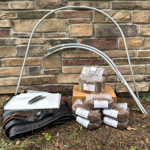 All the components that are included with the Deluxe Morel Bed Bundle.