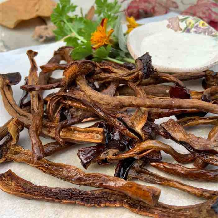 pioppini mushroom fries