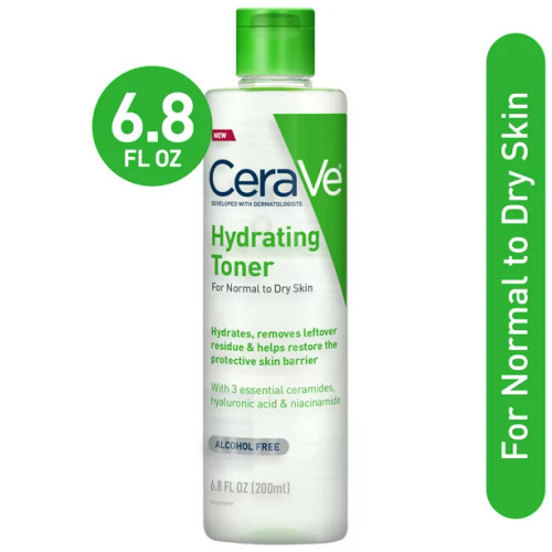 Cerave - Hydrating Facial Toner -  Alcohol-Free & Fragrance-Free Face Toner (6.8 oz)