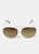 Fancy Glasses - Gradient Aviator Sunglasses - Gold/Brown