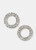 It Girl - Rhinestone-Studded Circle Earrings