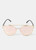 Fancy Glasses - Reflective Cat-Eye Sunglasses - Gold Pink