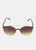 Fancy Glasses - Reflective Cat-Eye Sunglasses - Gold Brown