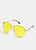 Fancy Glasses - Yellow Aviator Sunglasses