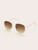 Fancy Glasses - Gold Frame Gradient Glasses